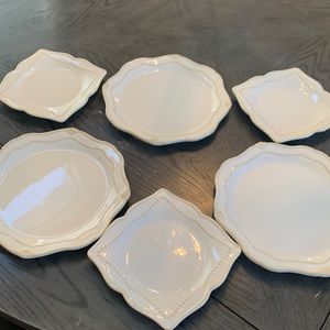 Princess House Pavillion 6 piece set. 3 dinner plates & 3 desert plates.